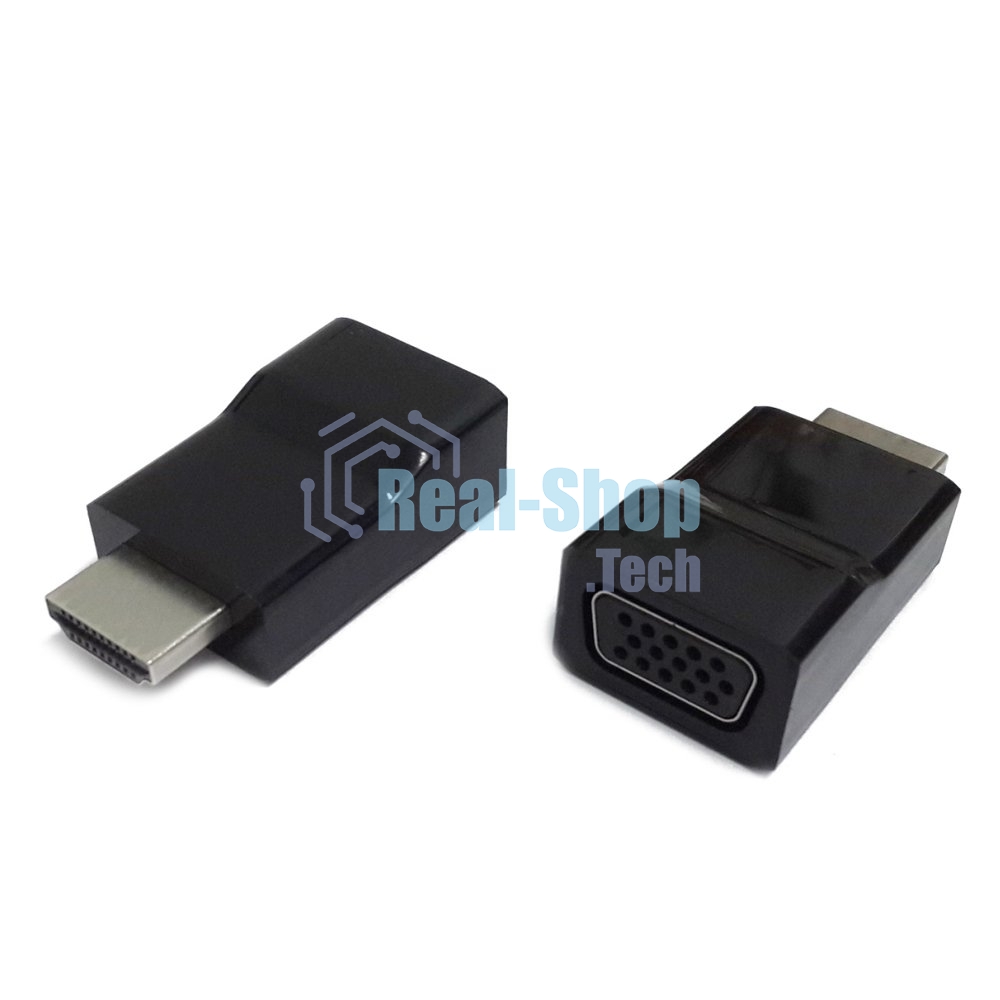 Переходник Gembird Переходник HDMI-VGA Cablexpert A-HDMI-VGA-001, 19M/15F