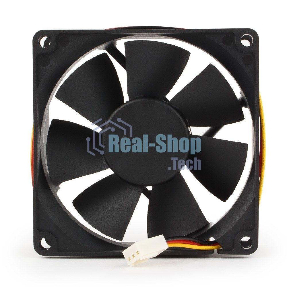 Вентилятор для корпуса Gembird FANCASE/BALL черный, 80 мм, 2600 об/мин, 27 дБ, 3 pin