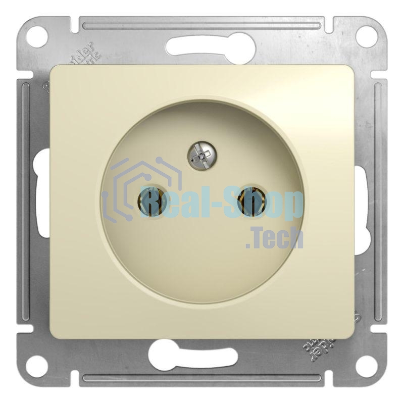 Механизм розетки 1-м СП Glossa 16А IP20 без заземл. беж. SchE GSL000241