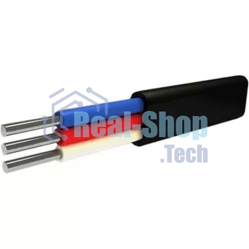 Кабель АВВГ 3х2.5 плоский Ч (бухта) (м) Альгиз К ФР-00000423