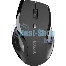 Мышь беспроводная Defender Accura MM-295 черный, 1600 dpi, радиоканал, USB, кнопки - 6