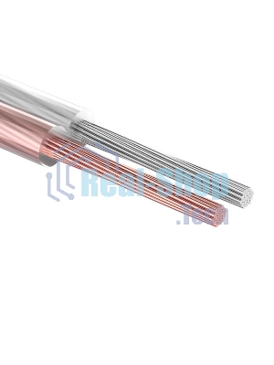 Кабель акустический Rexant 2х0,75 м м², прозрачный SILICON, мини-бухта 10 м