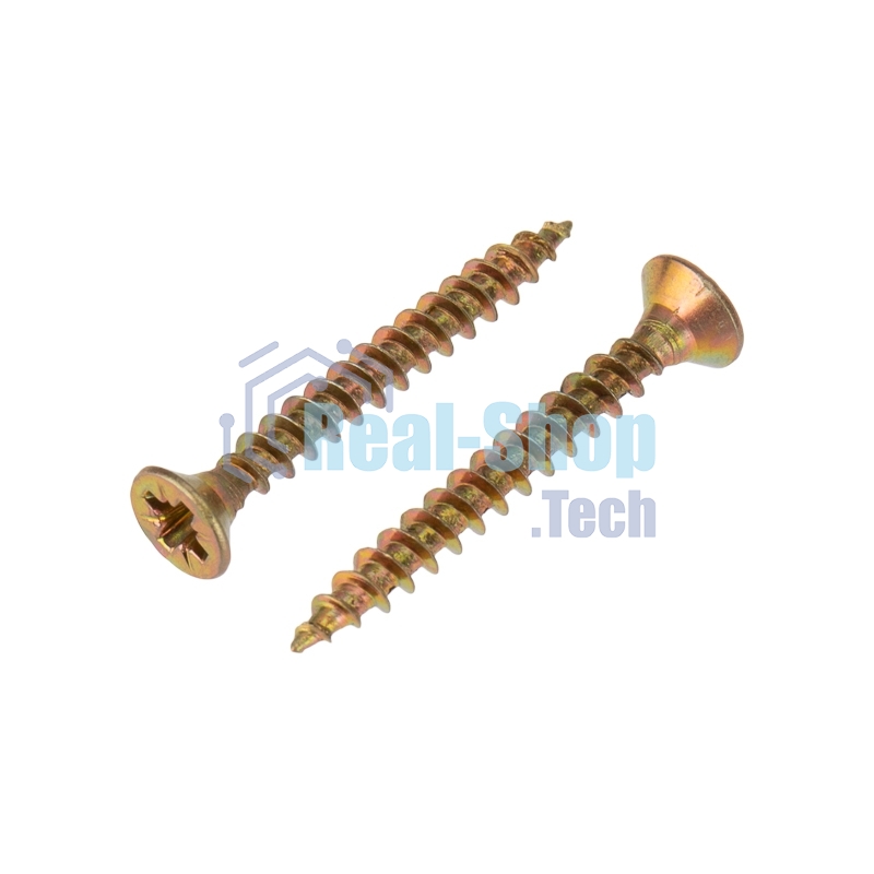 Саморез универсальный Kranz 3.5х30, желтый цинк, упаковка поставщика (16 000 шт.)