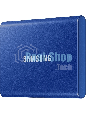Внешний SSD Samsung T7, 1TB, USB 3.2 Gen 2 Type-C, R/W 1050/1000, синий