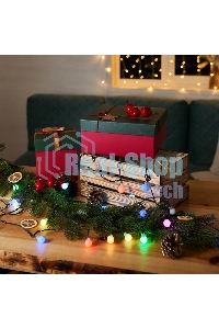 Гирлянда Neon-night Шарики Ø 18 мм, 5 м, темно-зеленый ПВХ, 30 диодов, цвет RGb