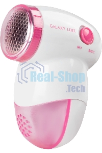 Машинка для удаления катышков Galaxy LINE GL 6301, белый c розовым, питание: 2 батарейки 