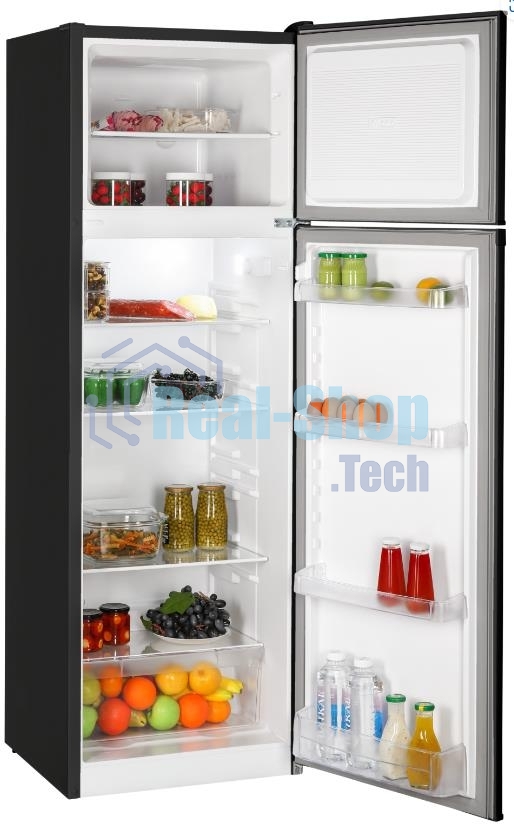 Холодильник Nordfrost NRT 144 232 черный двухкамерный 262/68 л морозилка сверху, капельная система