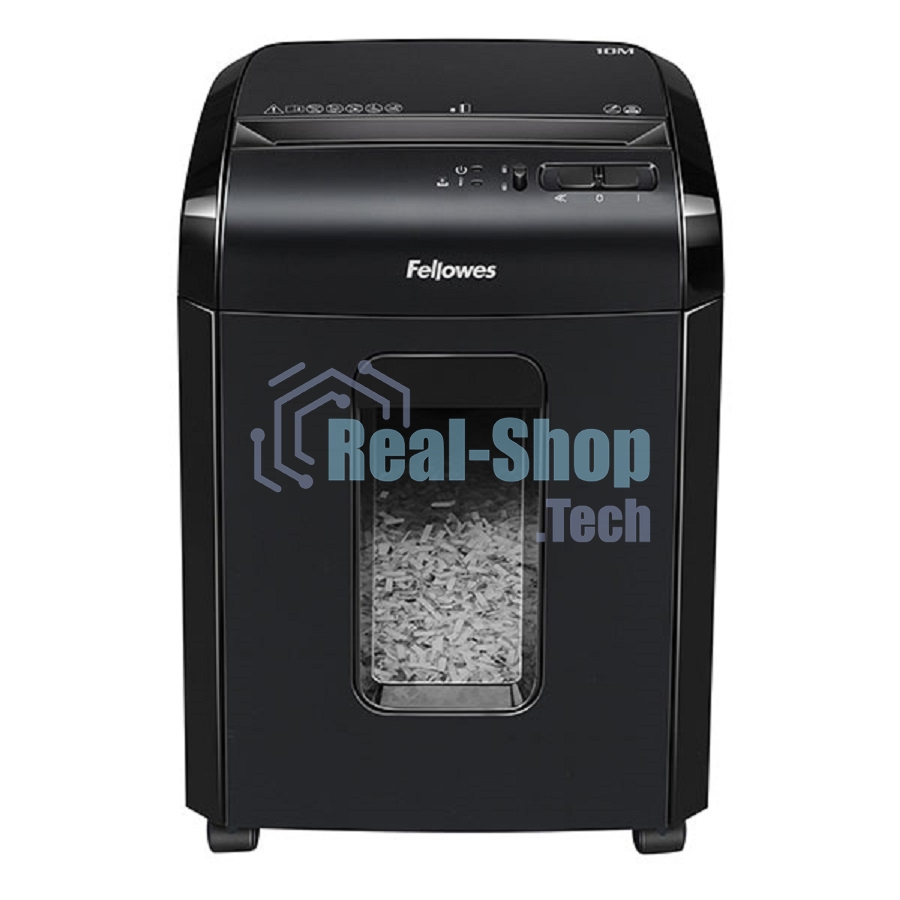 Шредер Fellowes Powershred 10M FS-4630601 DIN P-5, 2х15мм, 10лст., 19лтр., Safety Lock, с микрорезкой