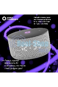 Умная колонка Yandex Станция Мини 3 Алиса серый 12W 1.0 BT/Wi-Fi