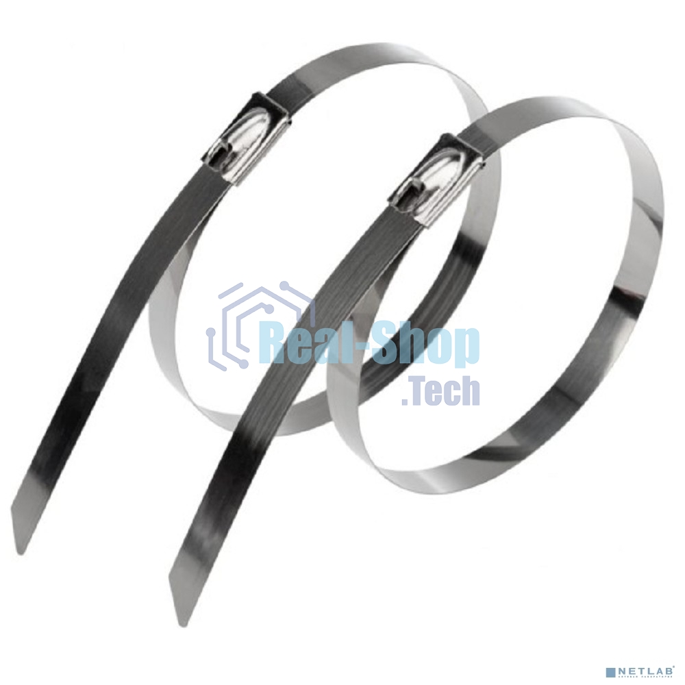 Хомут-стяжка стальной Rexant 200x4,6 мм, упаковка 100 шт.