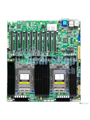 Материнская плата серверная Gooxi G2DERO-B-PK2, 2xSP3, AMD EPYC, 16xDDR4, 2xMiniSAS HD, 1xM.2, 4xPCIe 4.0 x16, 6xPCIe 4.0 x8, 1xVGA, 2x1Gb LAN, 2xUSB-A 5Gbps, 1x3.5 мм, 7.1, E-ATX