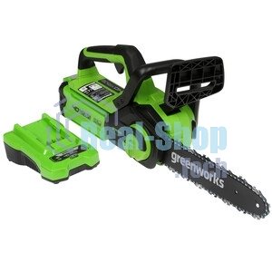 Цепная пила аккумуляторная GreenWorks G40CS30IIK2, 40V, 30 см, с 1* АКБ 2А*ч и ЗУ (2007807UA)