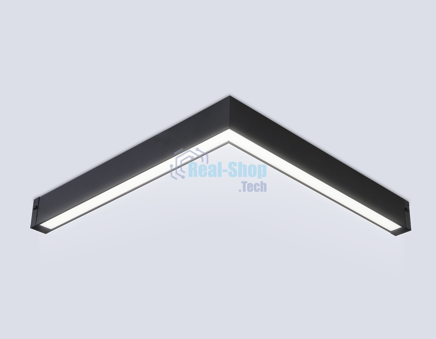 Светильник светодиодный угловой для шинопровода Magnetic Ambrella light GL1299 BK черный IP20 24W 3000K-6400K 220V 120° 342*367*42 (Без ПДУ)
