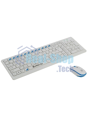 Комплект клавиатура+мышь Defender Skyline 895 беспроводной, USB, 2000 DPI, белый