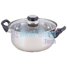 Кастрюля MALLONY BAK-S-03, объем 2,8 л, 3 слойное капсулированное дно (в уп. 8 шт)