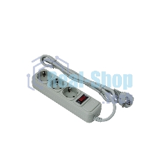 Сетевой фильтр ExeGate EX221177RUS SP-3-1.8G (3 розетки, 1.8 м, евровилка, серый)