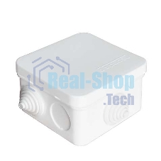 Коробка распр. ОП 75х75х45 7 выходов 3 гермоввода IP 54 крышка защелкивающаяся бел. Epplast 220321