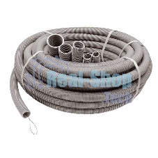 Труба гофрированная ПВХ d16мм с зондом сер. (20м) Рувинил 11601(20)