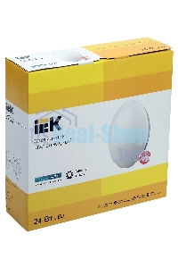 Светильник Iek LDPB0-1003-24-4000-K01 LED ДПБ 1003 24Вт IP20 4000K круг белый диаметр 380 мм, световой поток 1440 Лм