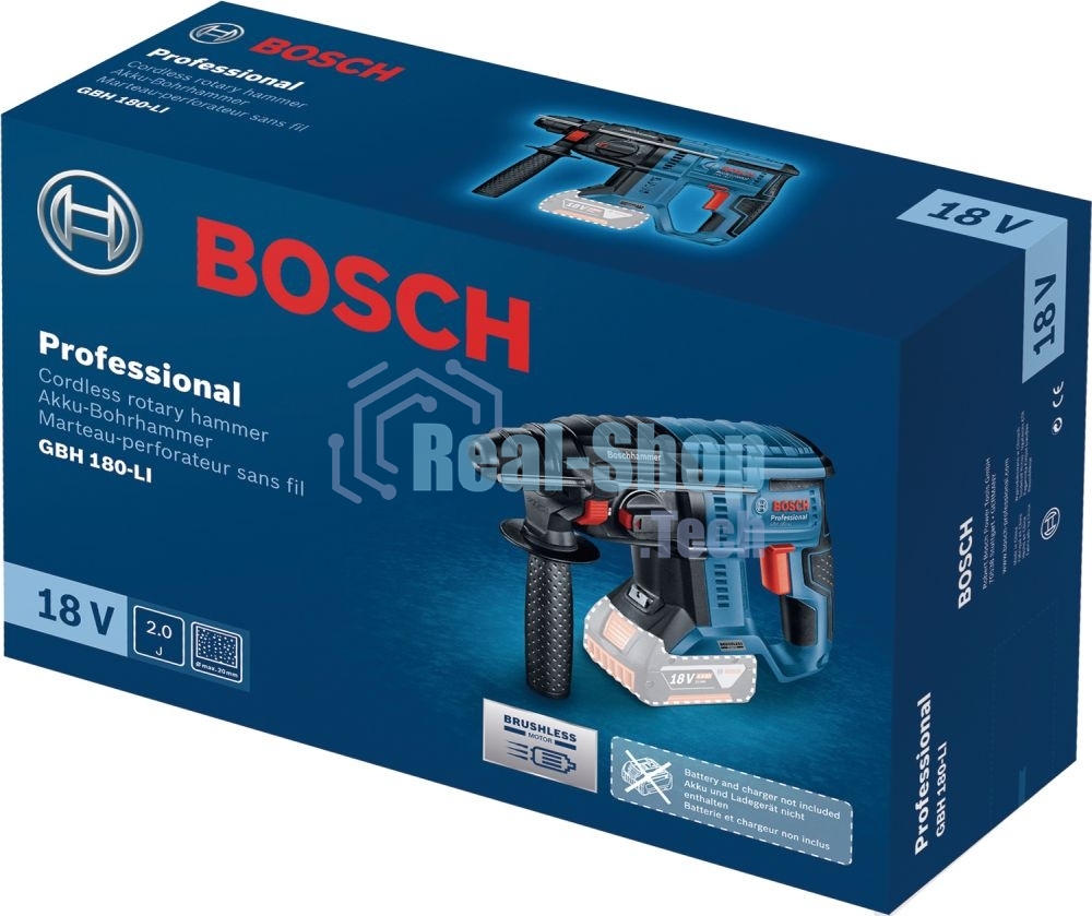 Перфоратор Bosch GBH 180-LI BL патрон:SDS-plus уд.:2Дж аккум.
