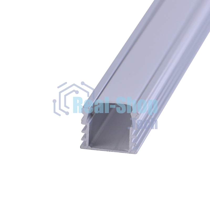 Комплект накладного алюминиевого профиля с рассеивателем Rexant 16х12 мм, 2 м