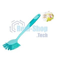 Щетка для посуды квадратная 68х37х275 мм, двухкомпонентная рукоятка Elfe