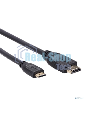 Кабель HDMI-19M --MiniHDMI-19M ver 2.0 1,5 м VCOM CG583-1.8M