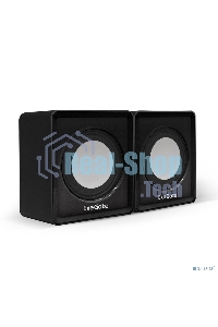 Акустическая система 2.0 ExeGate EX287057RUS Disco 140 Black (питание USB, 2х3Вт (6Вт RMS), 100-20000Гц, черный)