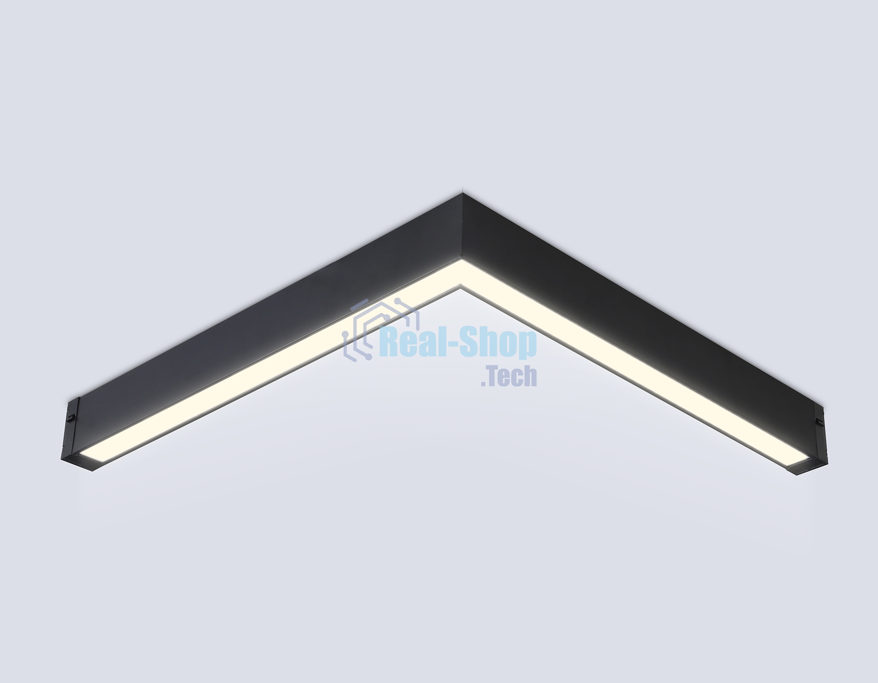 Светильник светодиодный угловой для шинопровода Magnetic Ambrella light GL1299 BK черный IP20 24W 3000K-6400K 220V 120° 342*367*42 (Без ПДУ)