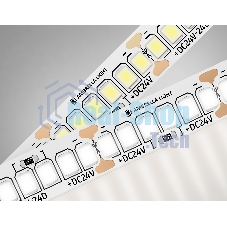 Светодиодная лента Ambrella light GS3402 2835 240Led/ 20W m/ 24V IP20 4500K/ 5000*10*1.2mm (2 конт.)