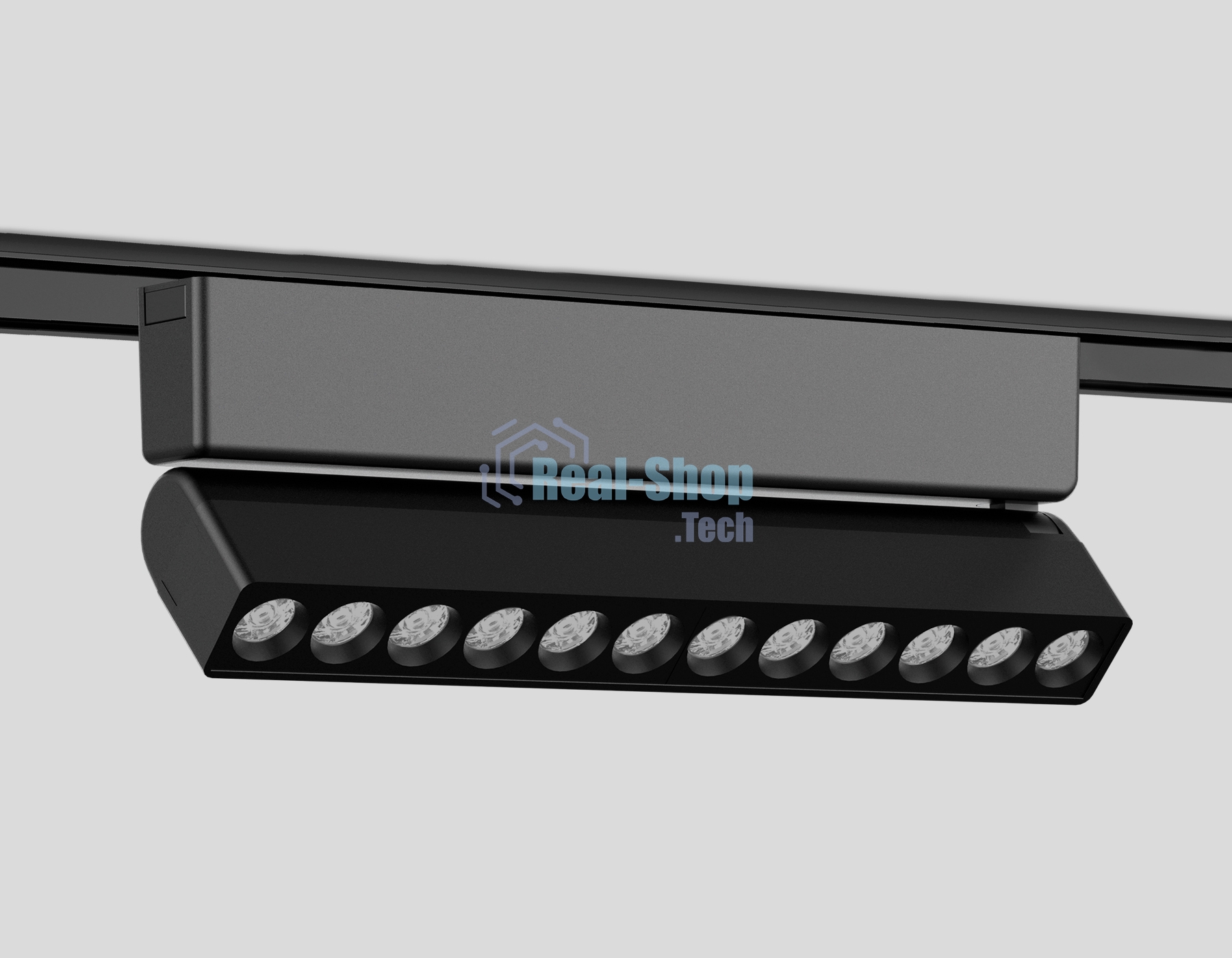 Светильник трековый светодиодный GV1474 BK черный IP20 12W 4200K 48V 24° 230*26*80