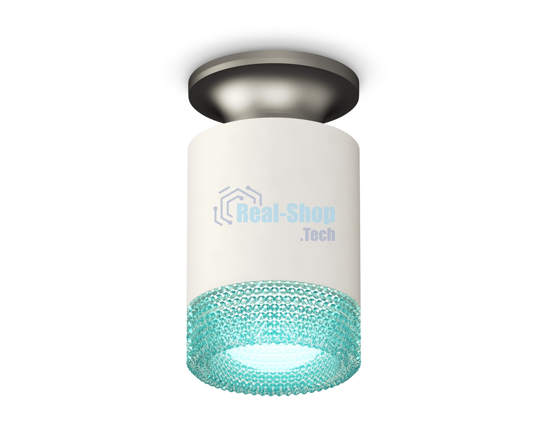 Светильник Ambrella Light XS6301162 SWH/MCH/BL белый песок/матовый хром/голубой MR16 GU5.3 (N6904, C6301, N6153)