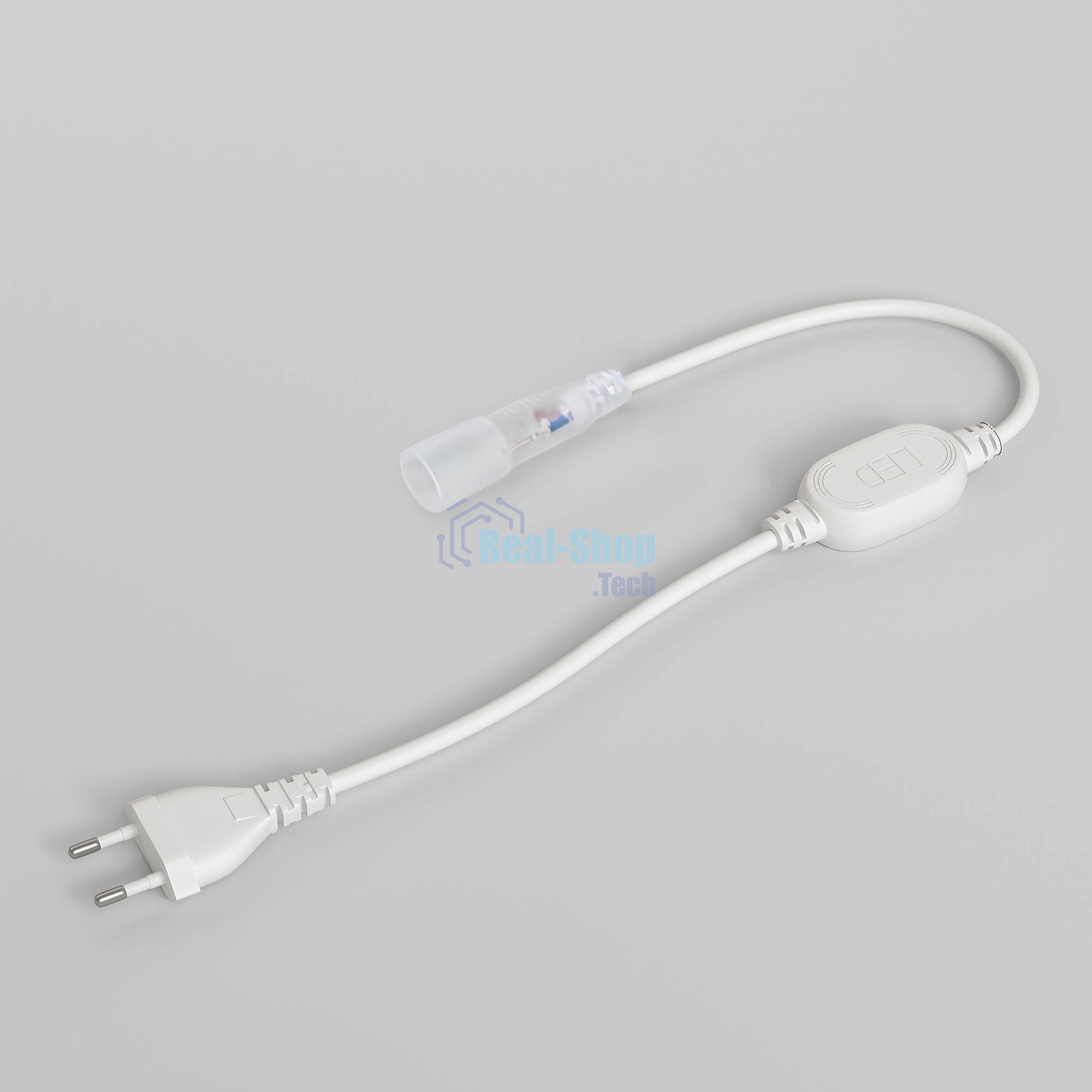 SSH- 6 / Сетевой шнур для неона 220V 2835 круглого 16мм