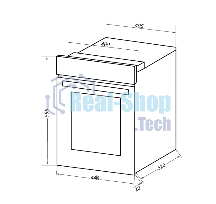 Шкаф духовой электрический Maunfeld EOEC516B2, встраиваемый