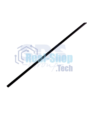 Термоусаживаемая трубка Rexant 5,0/2,5 мм, черная (бухта 100 м)