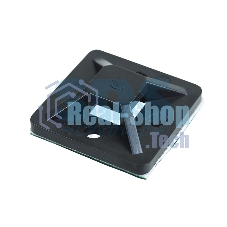 Площадка самоклеящаяся Rexant 25х25 мм, черная, упаковка 10 шт.