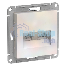 Розетка компьютерная двойная RJ45+RJ45, кат.5E, механизм ATN000485 Schneider Electric Жемчуг Розетка компьютерная двойная RJ45+RJ45, кат.5E, механизм ATN000485 Schneider Electric Жемчуг