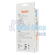 Сетевой фильтр Buro 800SH-3-W 3 м (8 розеток) белый (коробка)