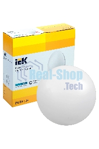Светильник Iek LDPB0-1003-24-4000-K01 LED ДПБ 1003 24Вт IP20 4000K круг белый диаметр 380 мм, световой поток 1440 Лм