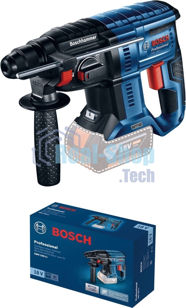 Перфоратор Bosch GBH 180-LI BL патрон:SDS-plus уд.:2Дж аккум.