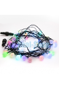 Гирлянда Neon-night Шарики Ø 18 мм, 5 м, темно-зеленый ПВХ, 30 диодов, цвет RGb