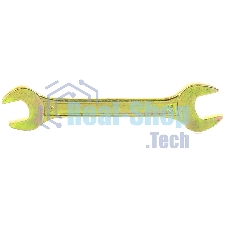 Ключ рожковый Сибртех, 19 х 22 мм, желтый цинк 14311