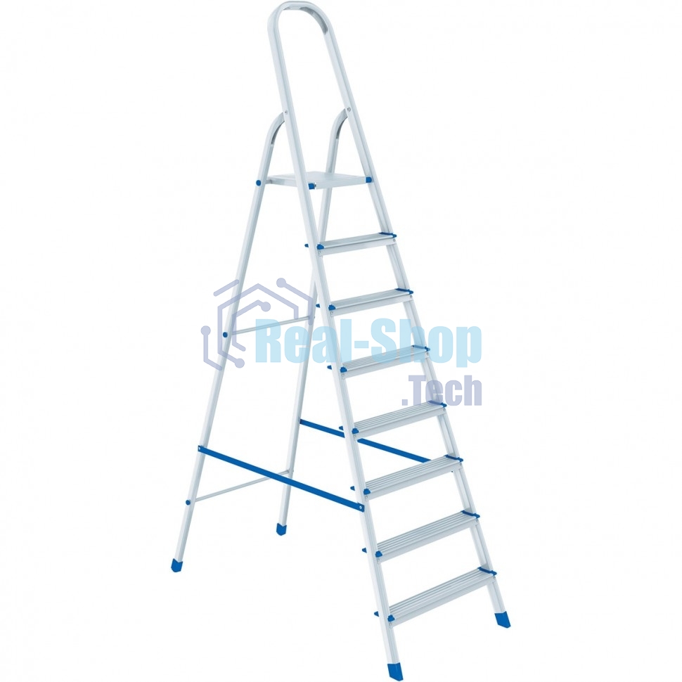 Стремянка Сибртех 8 ступеней, алюминиевая