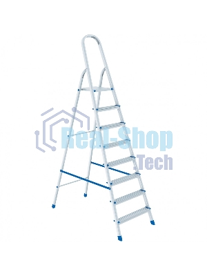 Стремянка Сибртех 8 ступеней, алюминиевая