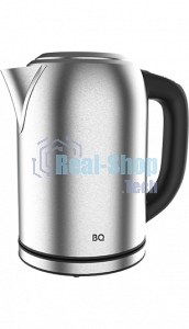 Чайник электрический BQ KT1827SW черный/серебристый, 2200Вт, 1.7л