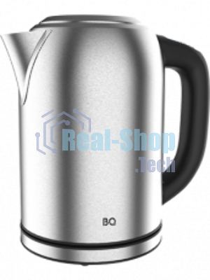 Чайник электрический BQ KT1827SW черный/серебристый, 2200Вт, 1.7л