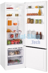 Холодильник Nordfrost NRB 124 W белый двухкамерный 238/70 л морозилка снизу