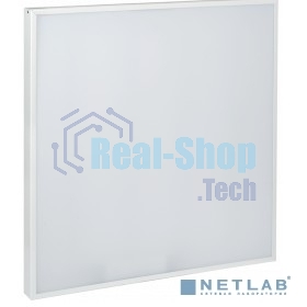 Светильник светодиодный Iek LDVO0-6576-50-6500-K01 ДВО 6576 595х595х25мм 50Вт 6500К опал аналог люм.свет. 4х18 накладных или в потолок Армстронг