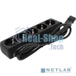 Сетевой фильтр для ИБП ExeGate EX221202RUS SPU-5-1.8B (5 розеток, 1.8м, UPS вилка IEC320-C14, черный)