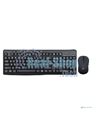 Комплект клавиатура+мышь Oklick 225M беспроводной, USB, 1200 DPI, чёрный